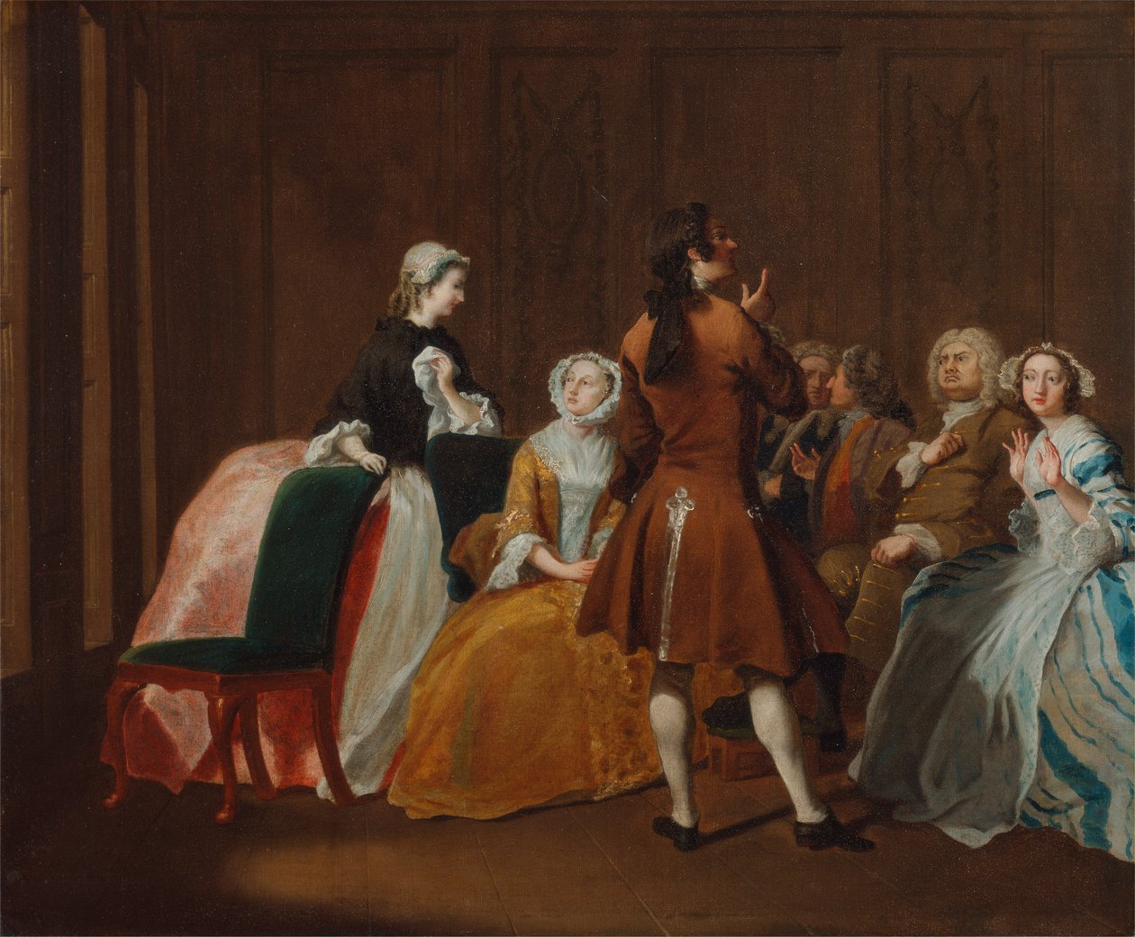 The Harlowe Family, fra Samuel Richardsons "Clarissa" av Joseph Highmore
