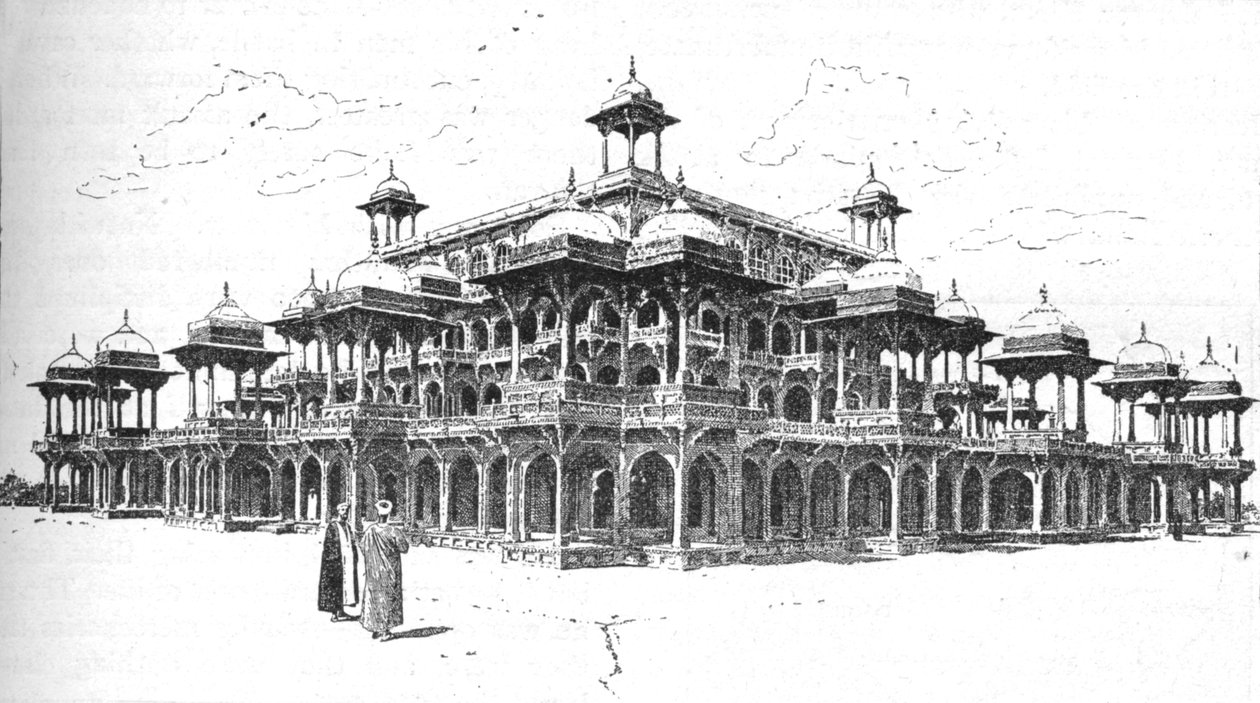 Mausoleet i Akbar, Agra, 1892, 1902. av Joseph Holland Tringham