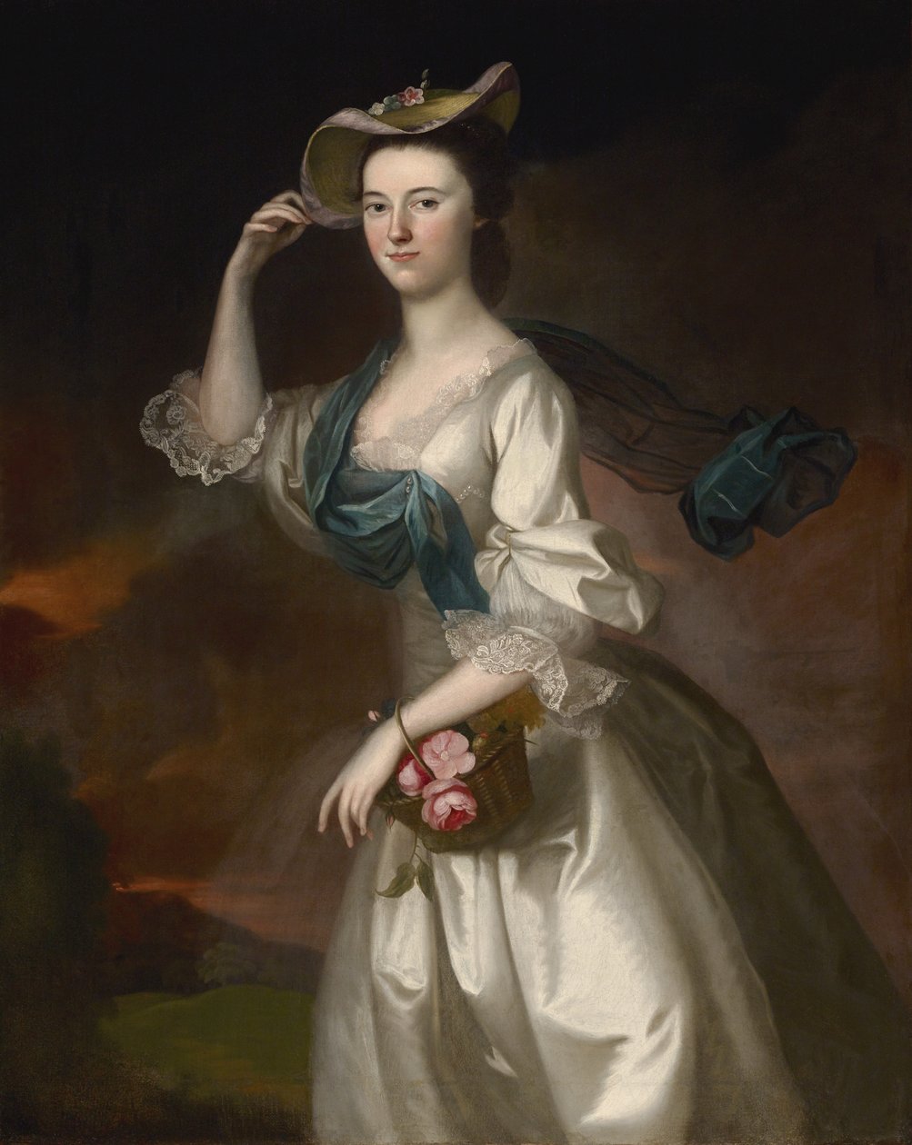 Portrett av Abigail Erving Scott, 1760 av Joseph Jonathan Blackburn