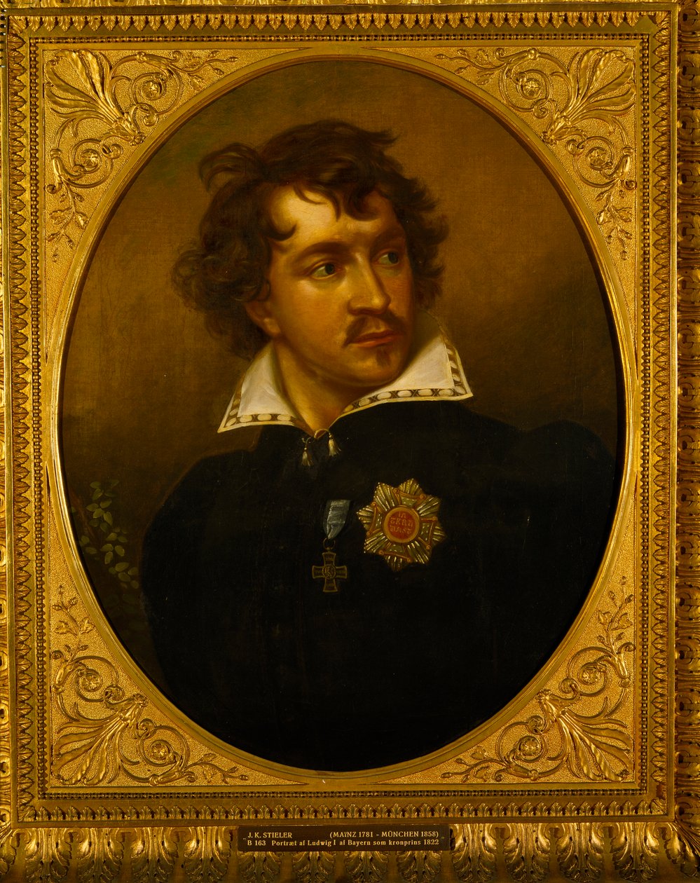 Portrett av Ludwig I av Bayern 1786-1868, 1821-1822. av Joseph Carl Stieler