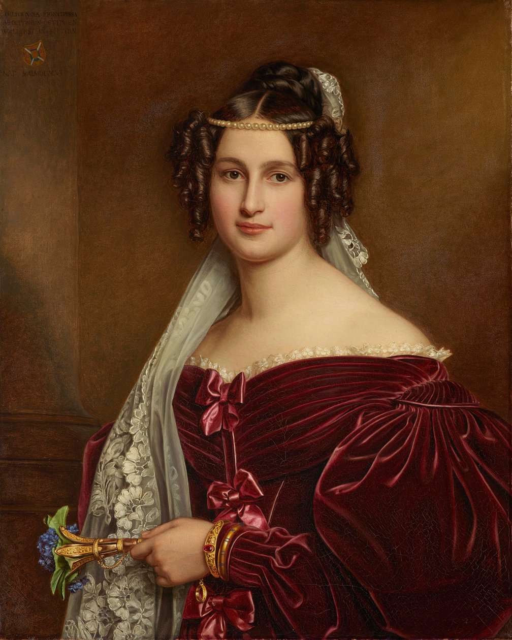 Prinsesse Crescentia av Oettingen-Oettingen og Wallerstein 1806-1853, 1836. av Joseph Carl Stieler