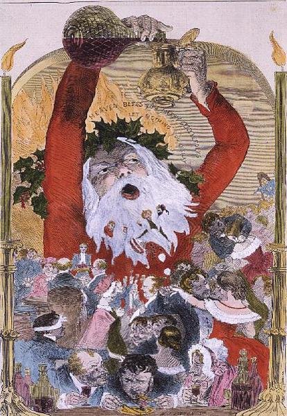 Merry Christmas av Kenny Meadows, fra Illustrated London News av Joseph Kenny after Meadows