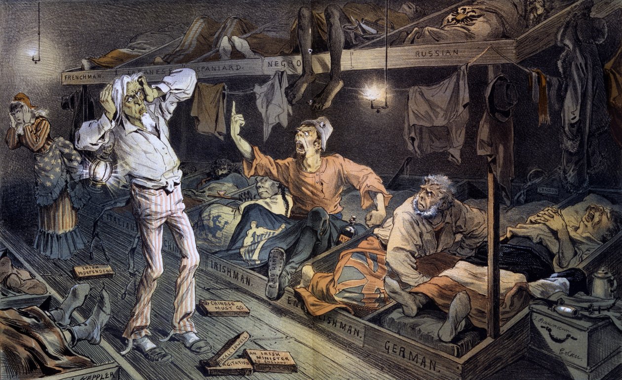 Onkel Sams overnattingssted av Joseph Keppler