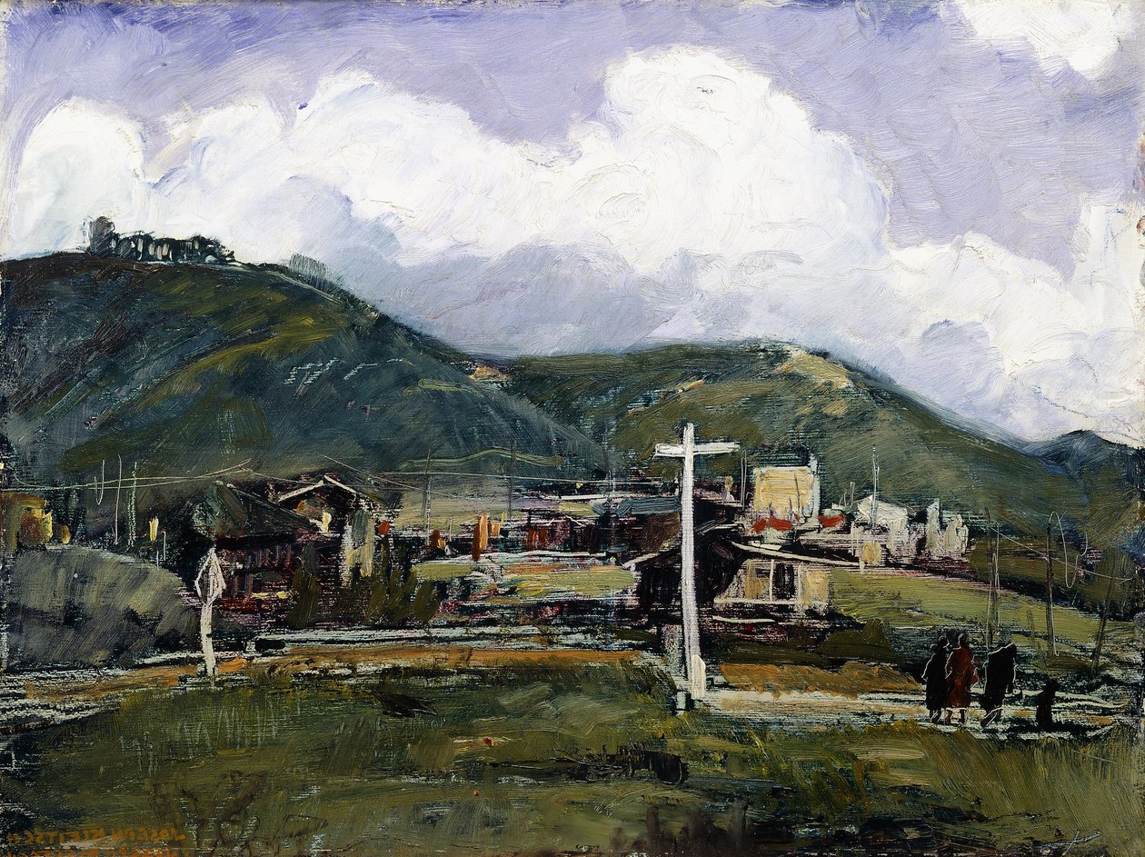 Rainy Day, Laguna (olje på masonitt) av Joseph Kleitsch