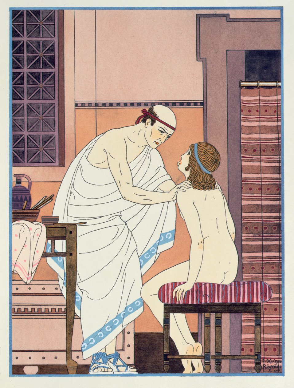 A Throat Examination, illustrasjon fra 