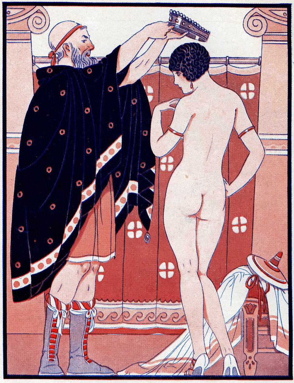 Three Feminine Prizes - Prize for Beauty - illustrasjon fra la Vie Parisienne, 1929 av Joseph Kuhn Regnier