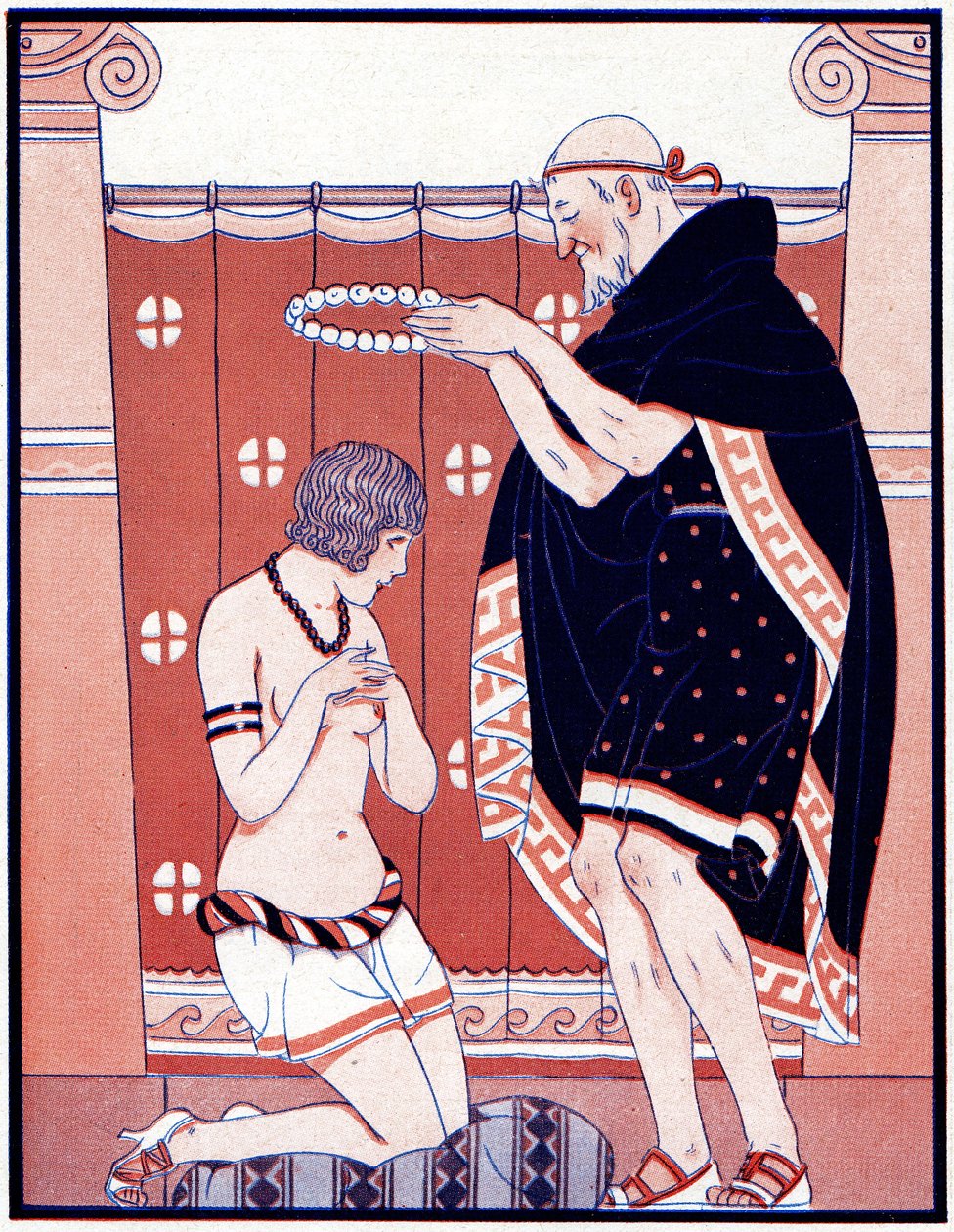 Tre feminine priser - Pris for dyd - illustrasjon fra la Vie Parisienne, 1929 av Joseph Kuhn Regnier