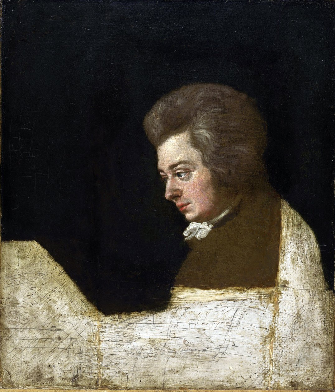 Wolfgang Amadeus Mozart (1756-1791) av Josef Lange (1751-1831) av Joseph Lange