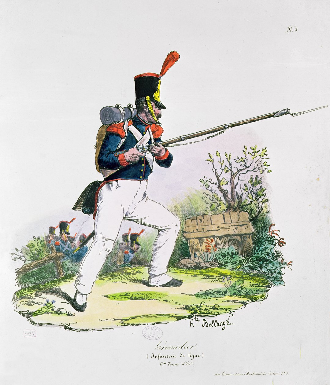 Grenadervakt av Joseph Louis Hippolyte Bellange