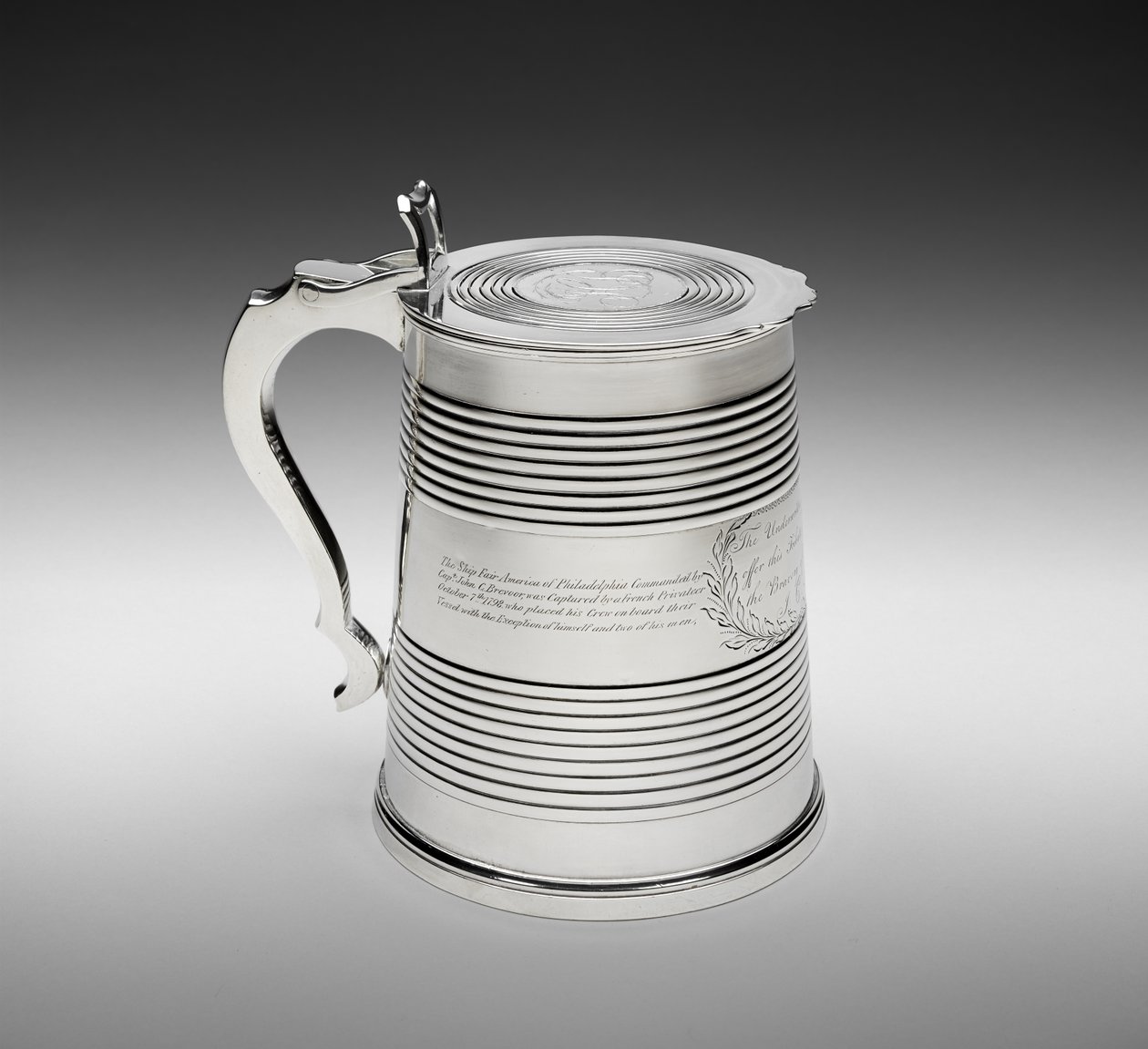 Tankard, ca. 1798 (sølv) av Joseph Lownes