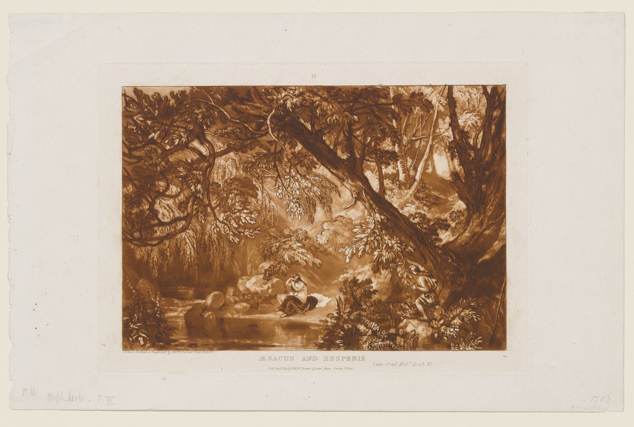 Aisakos og Hesperie av Joseph Mallord William Turner