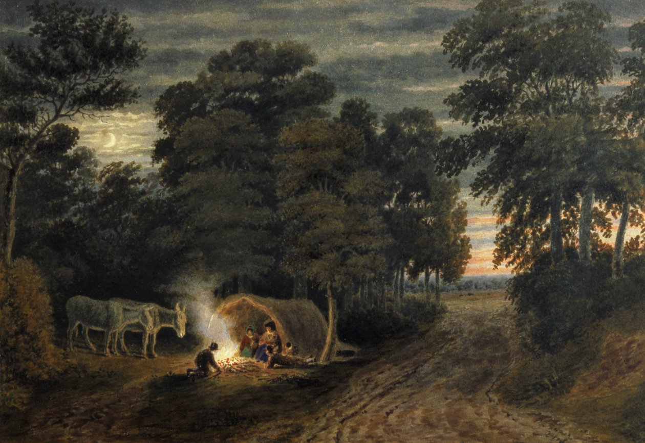 En sigøynerleir av Joseph Mallord William Turner