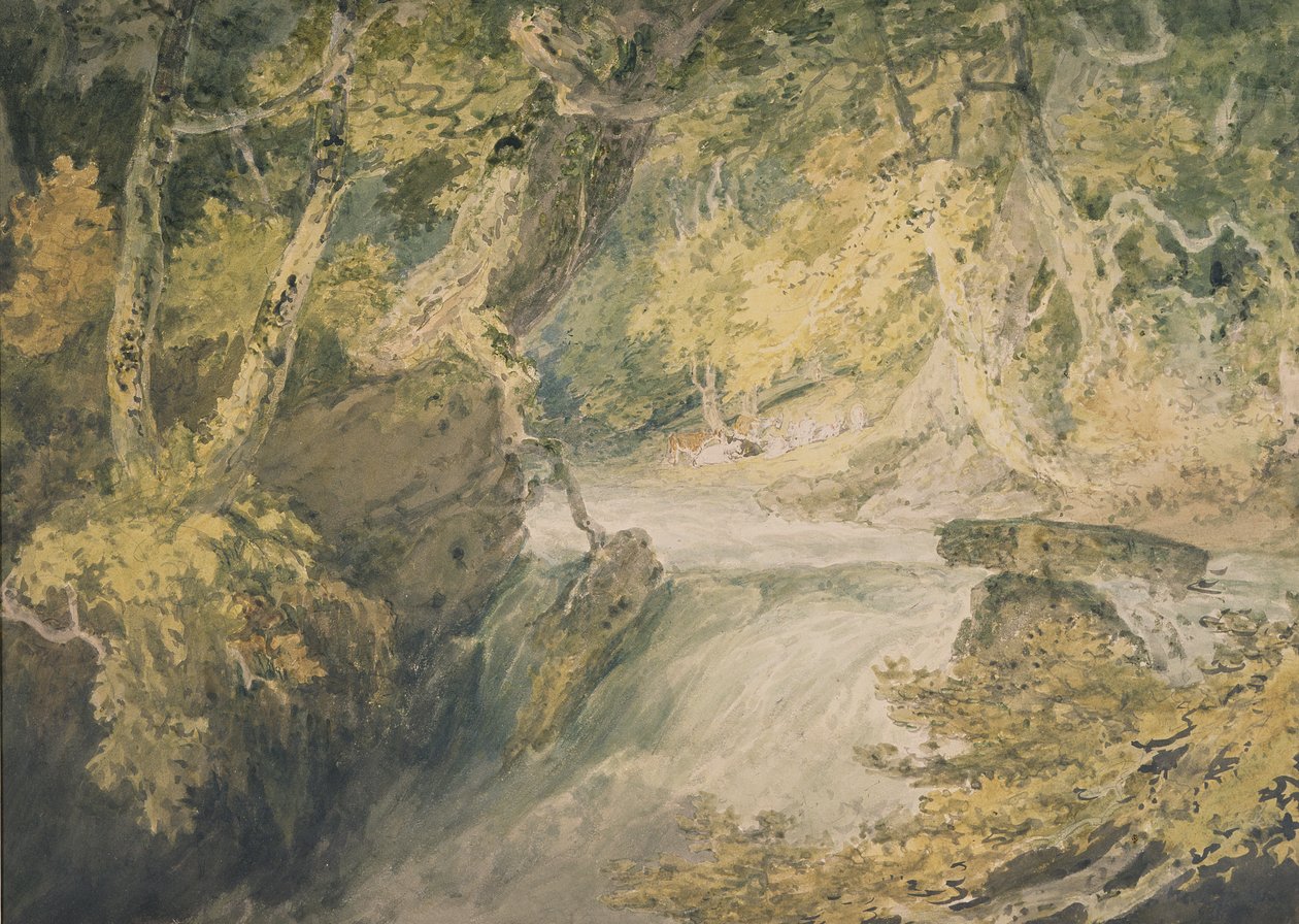 A River in Spate, ca. 1796 (akvarell på papir) av Joseph Mallord William Turner