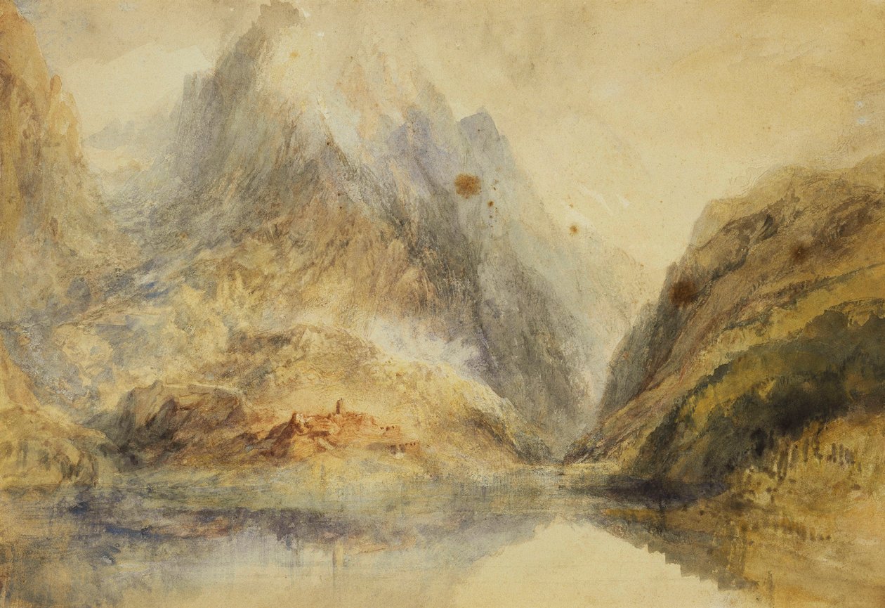 Et sveitsisk alpelandskap, ca. 1843 av Joseph Mallord William Turner