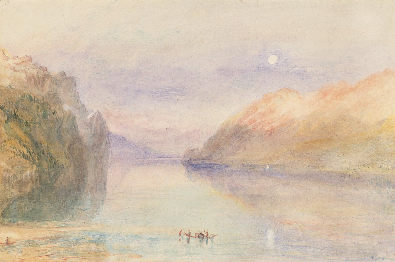 A Swiss Lake, ca. 1841 (akvarell på papir) av Joseph Mallord William Turner