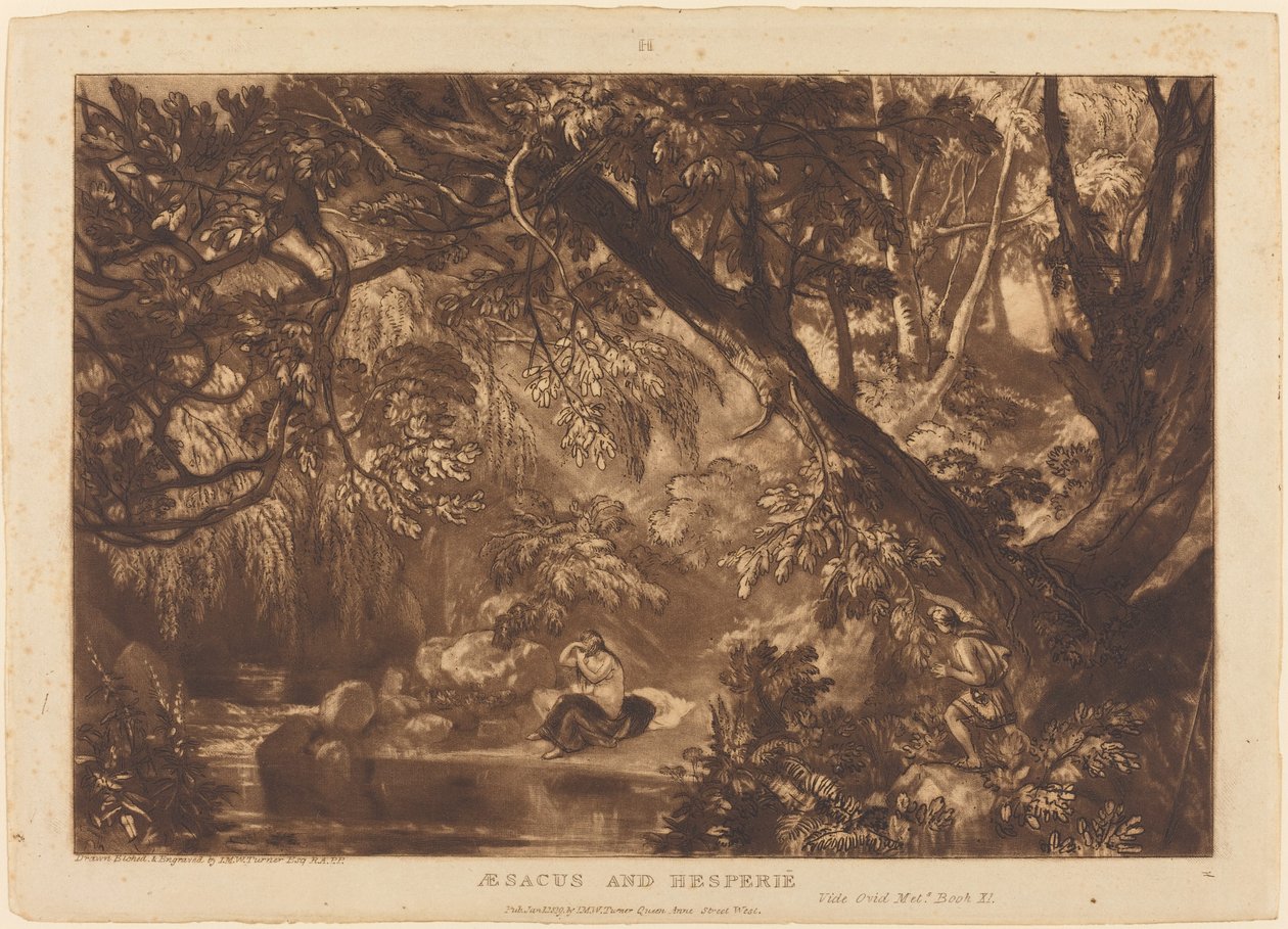 Aesacus og Hesperie av Joseph Mallord William Turner