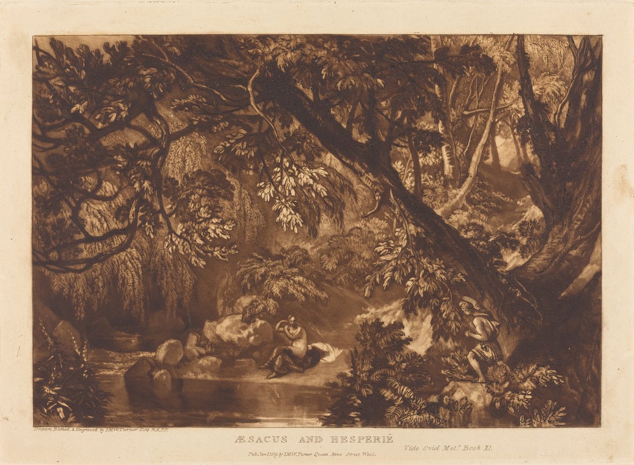 Aesacus og Hesperie av Joseph Mallord William Turner