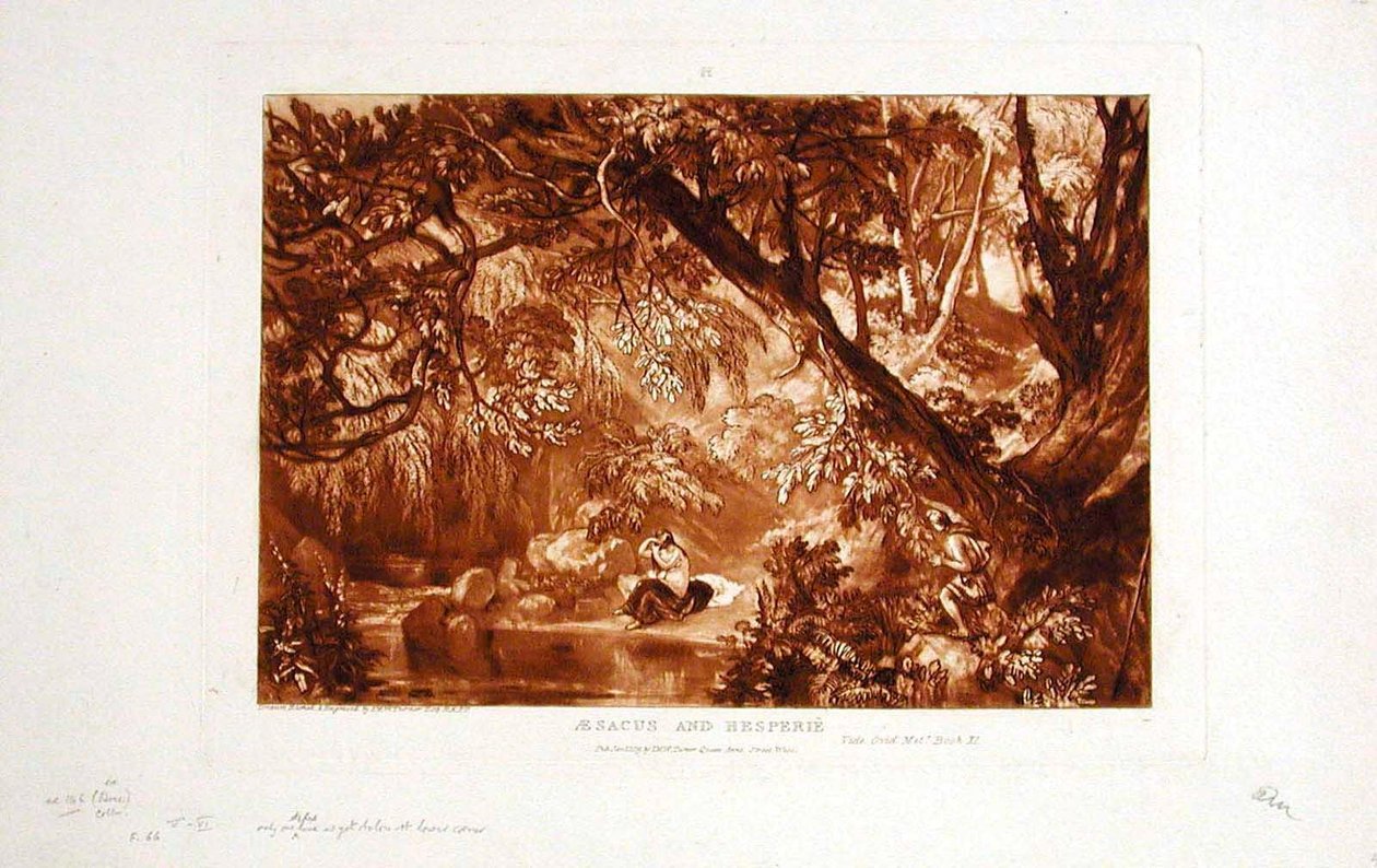 Aesacus und Hesperie av Joseph Mallord William Turner