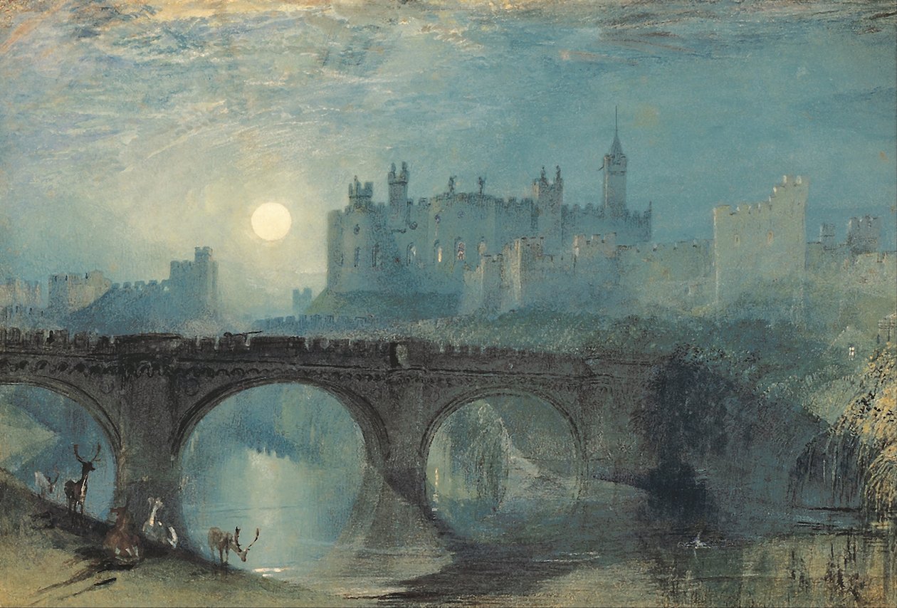 Alnwick Castle, ca. 1829 av Joseph Mallord William Turner