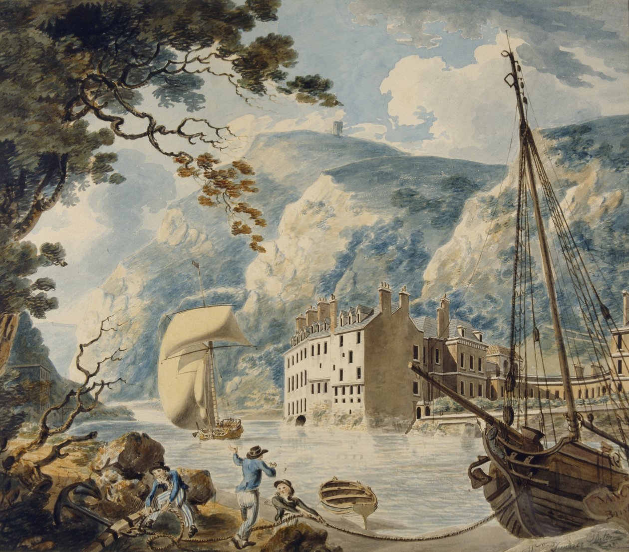 Avon Gorge og Bristol Hotwell av Joseph Mallord William Turner