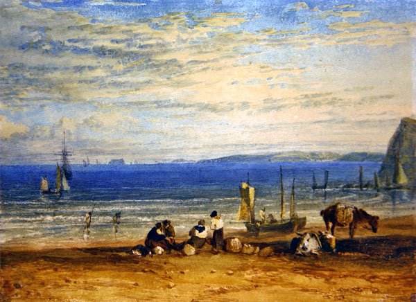Babbacombe Bay (akvarell på papir) av Joseph Mallord William Turner