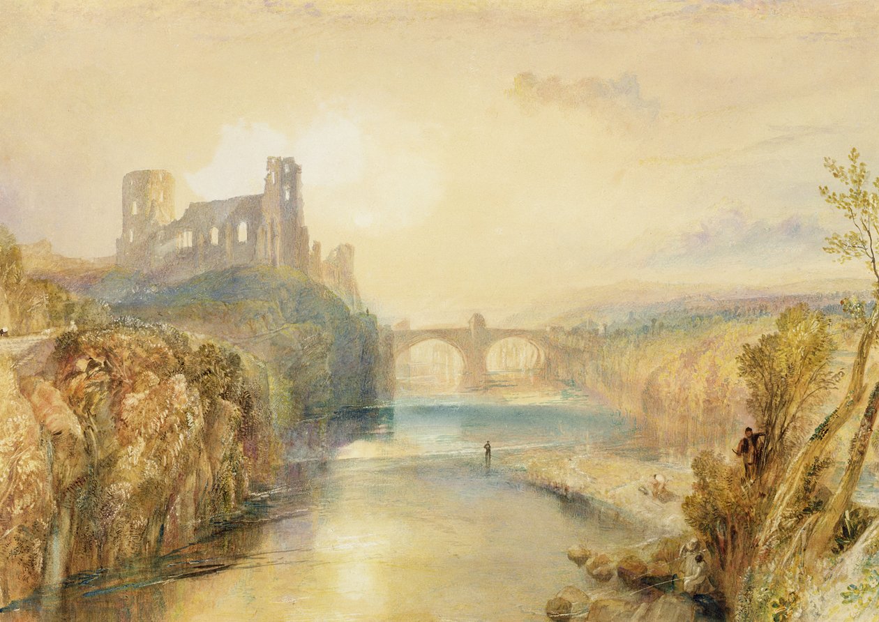 Barnard Castle (akvarell, gouache, penn og blekk på papir) av Joseph Mallord William Turner