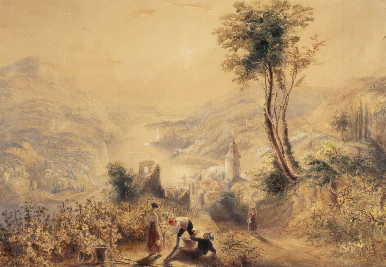 Bernkastel (Oberwesel) av Joseph Mallord William Turner