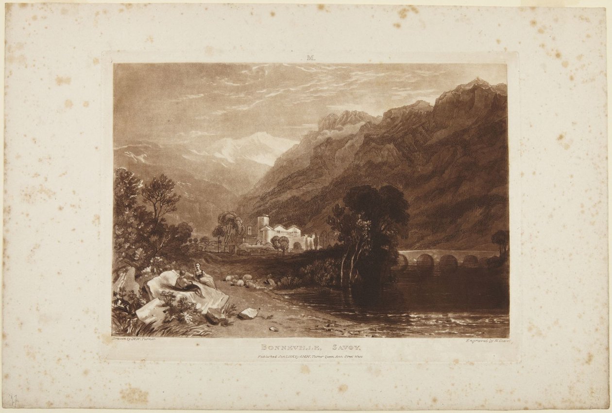 Bonneville, Savoie av Joseph Mallord William Turner