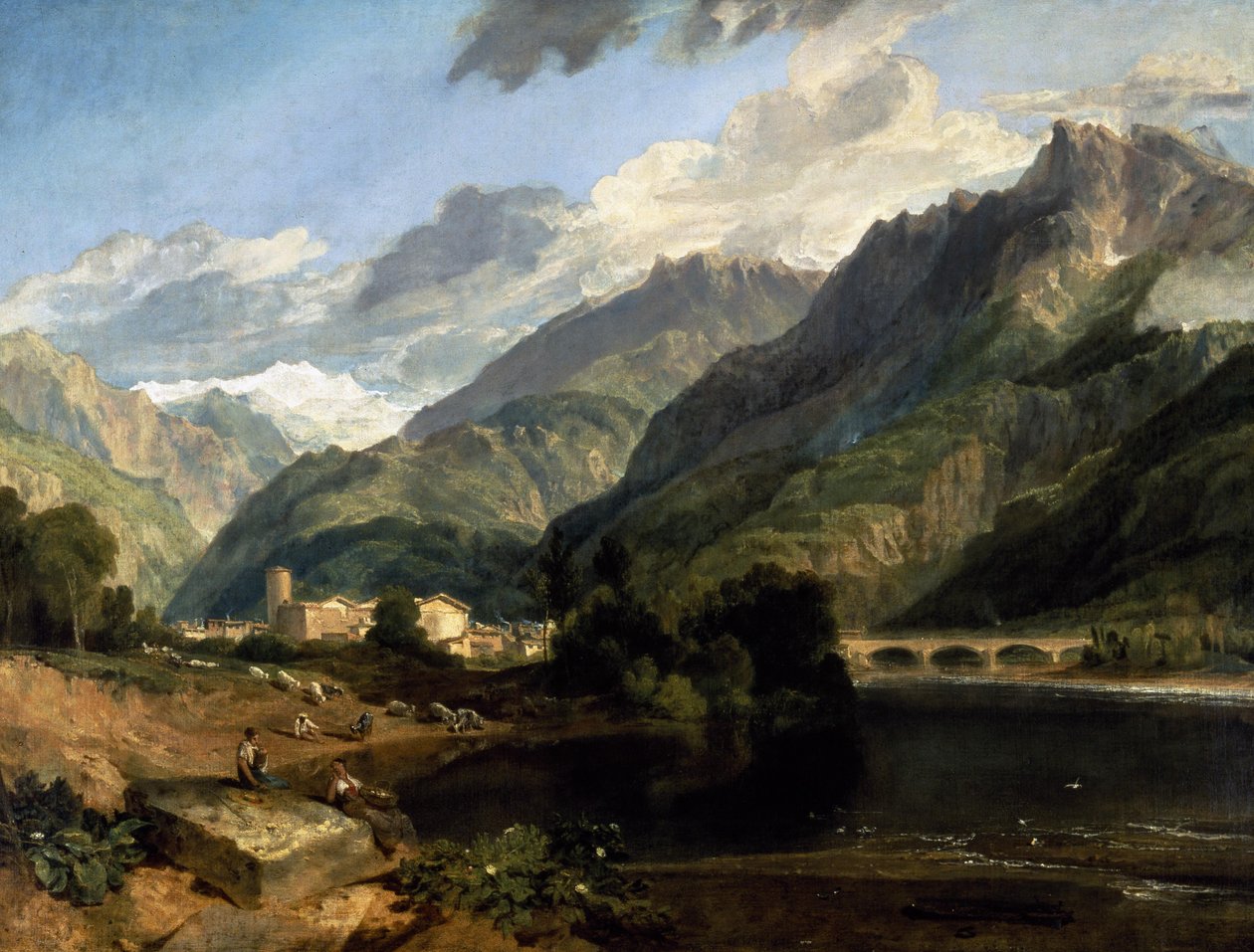Bonneville, Savoy av Joseph Mallord William Turner
