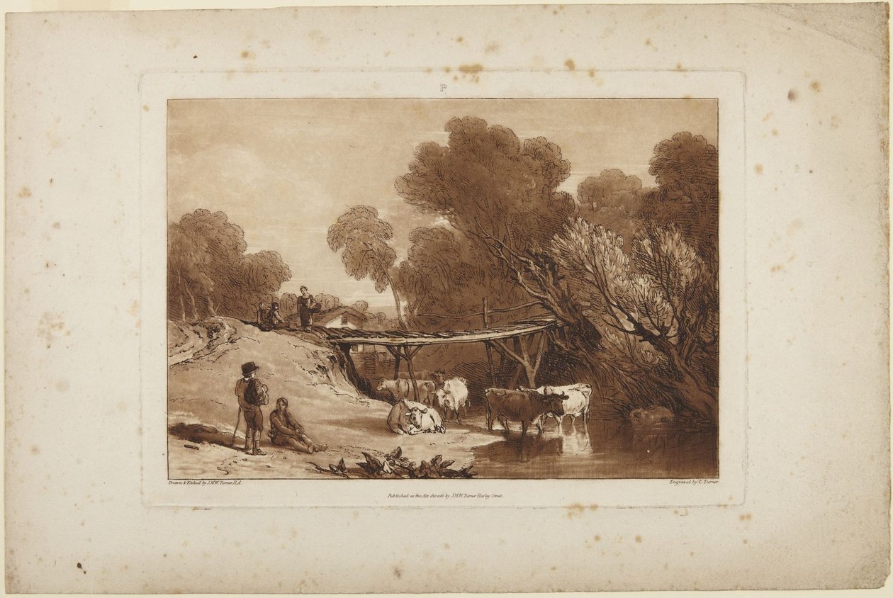 Bro og kuer av Joseph Mallord William Turner