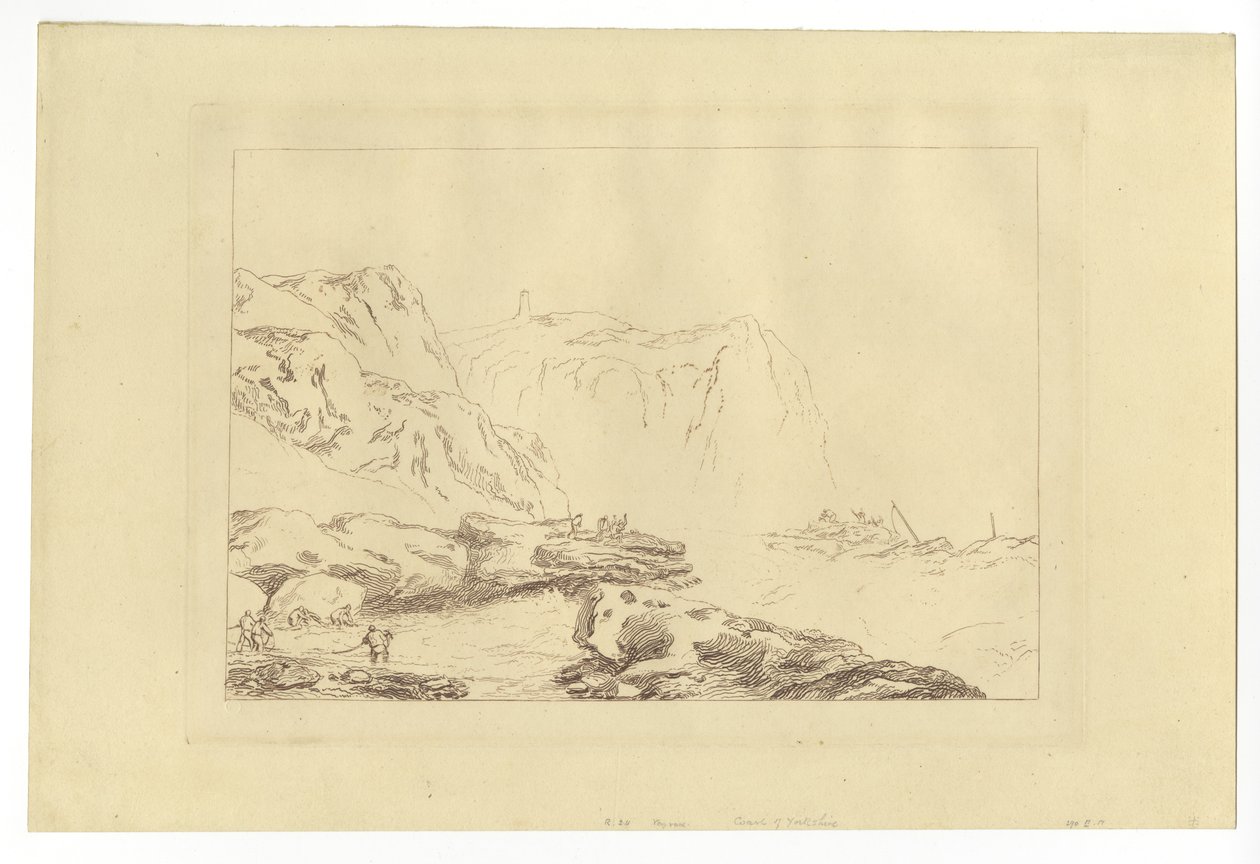 Kysten av Yorkshire (etsing) av Joseph Mallord William Turner