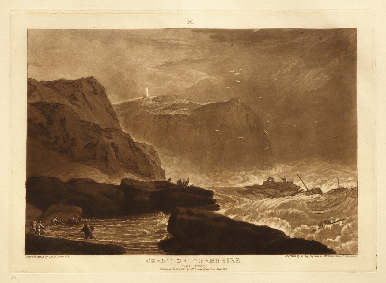 Yorkshires kyst av Joseph Mallord William Turner