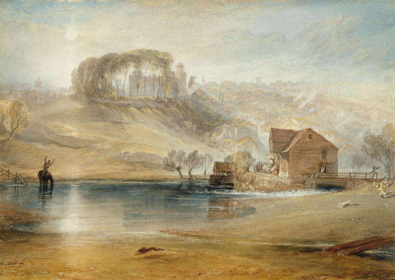 Colchester, ca. 1826 (grafitt, wc, kroppsfarge og kritt på papir) av Joseph Mallord William Turner