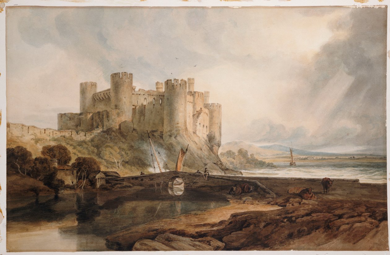 Conway Castle, ca. 1802 av Joseph Mallord William Turner
