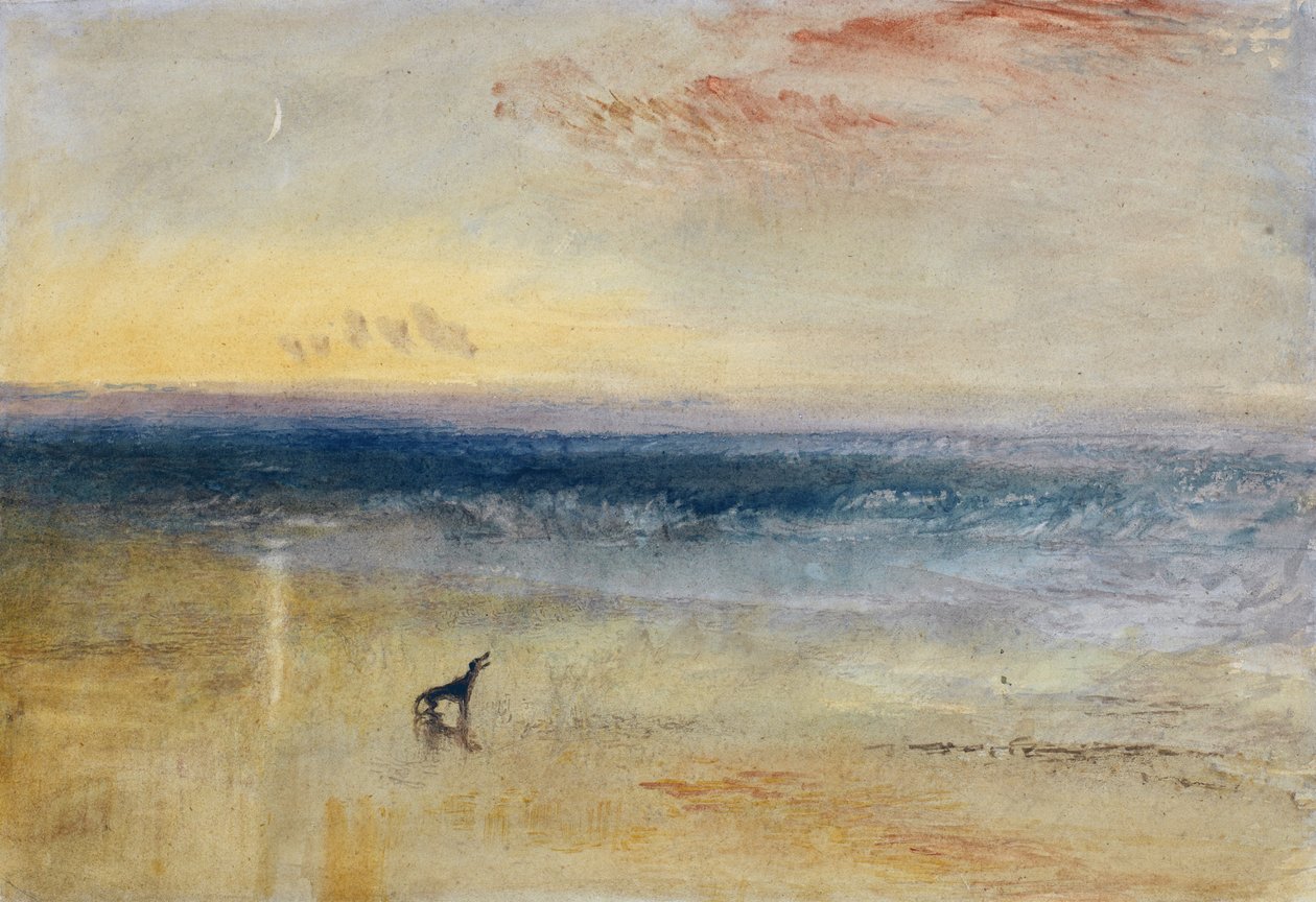 Dawn after the Wreck, ca. 1841 (grafitt, akvarell, kroppsfarge og kritt på papir) av Joseph Mallord William Turner