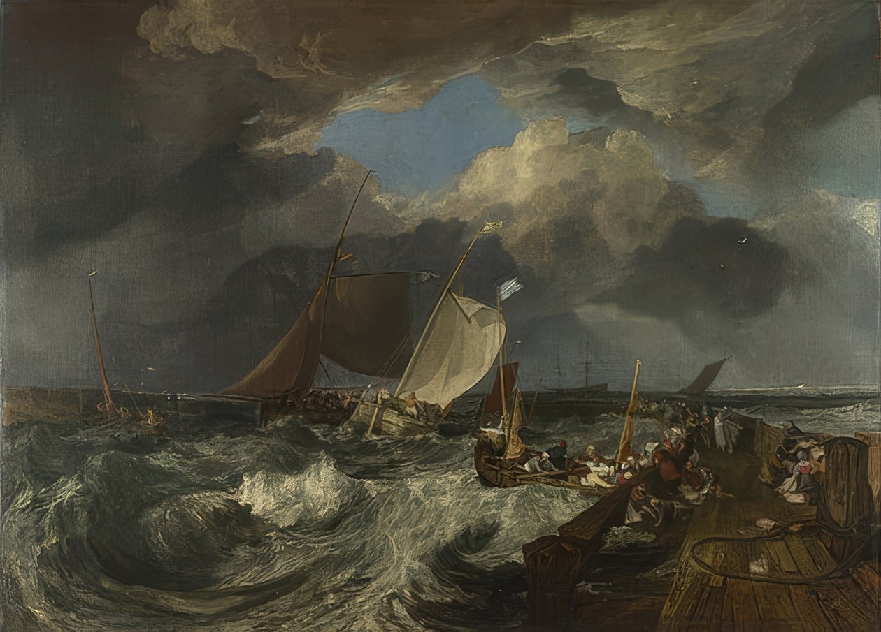 Calais-bryggen. 1803 av Joseph Mallord William Turner