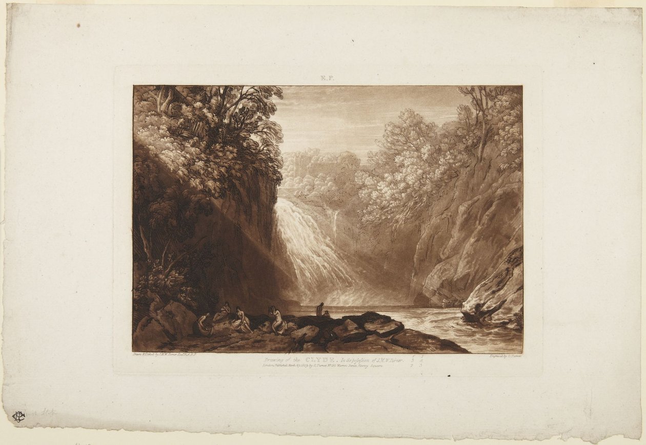 Tegning av Clyde av Joseph Mallord William Turner