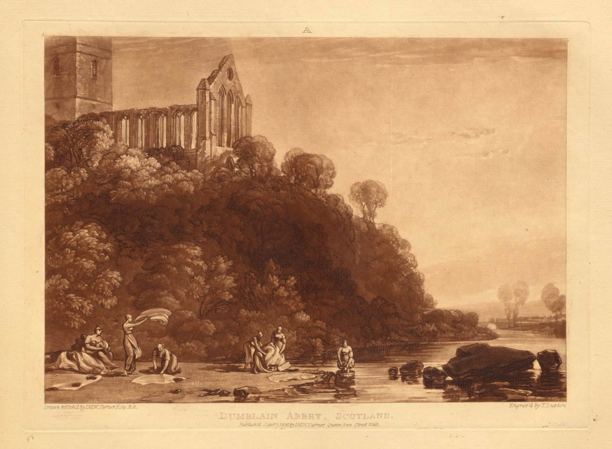 Dunblane Abbey av Joseph Mallord William Turner