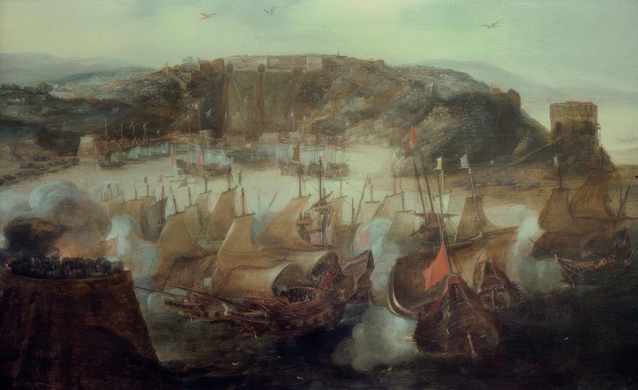 Erobringen av Salvador 1624 / A. v. Eertvelt av Joseph Mallord William Turner