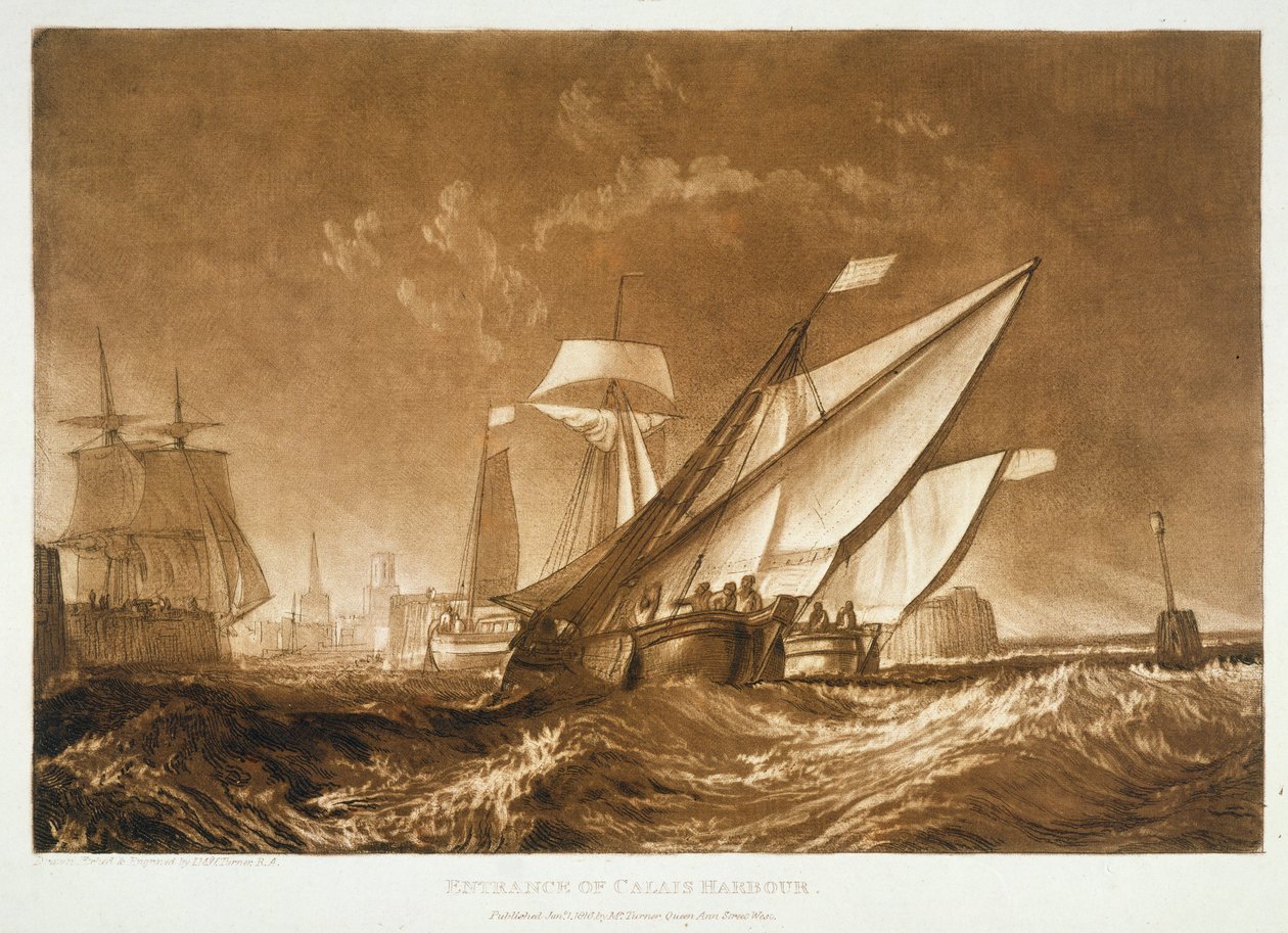 F.55.I Inngang til Calais havn, fra 