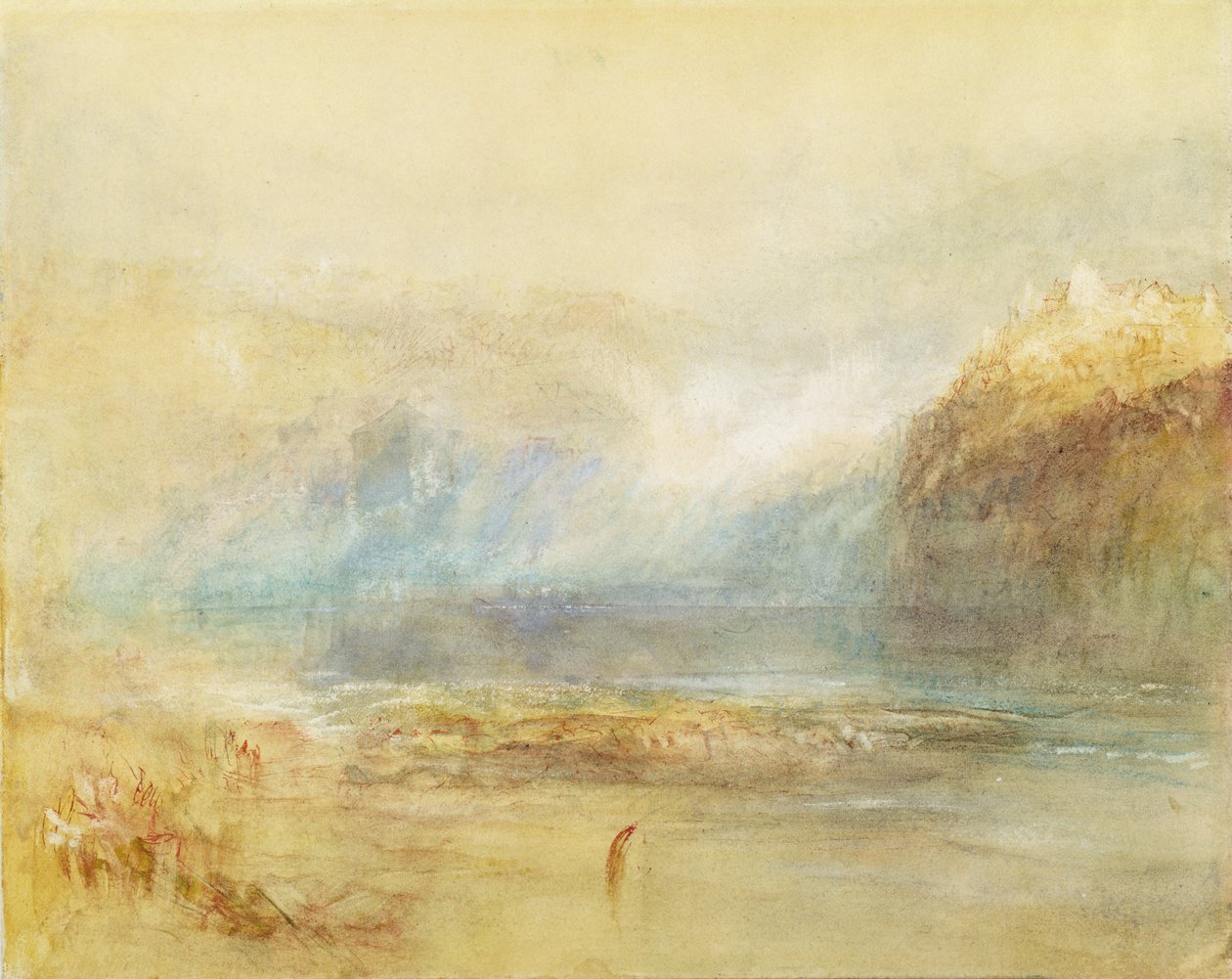 Falls of the Rhine ved Schaffhausen av Joseph Mallord William Turner