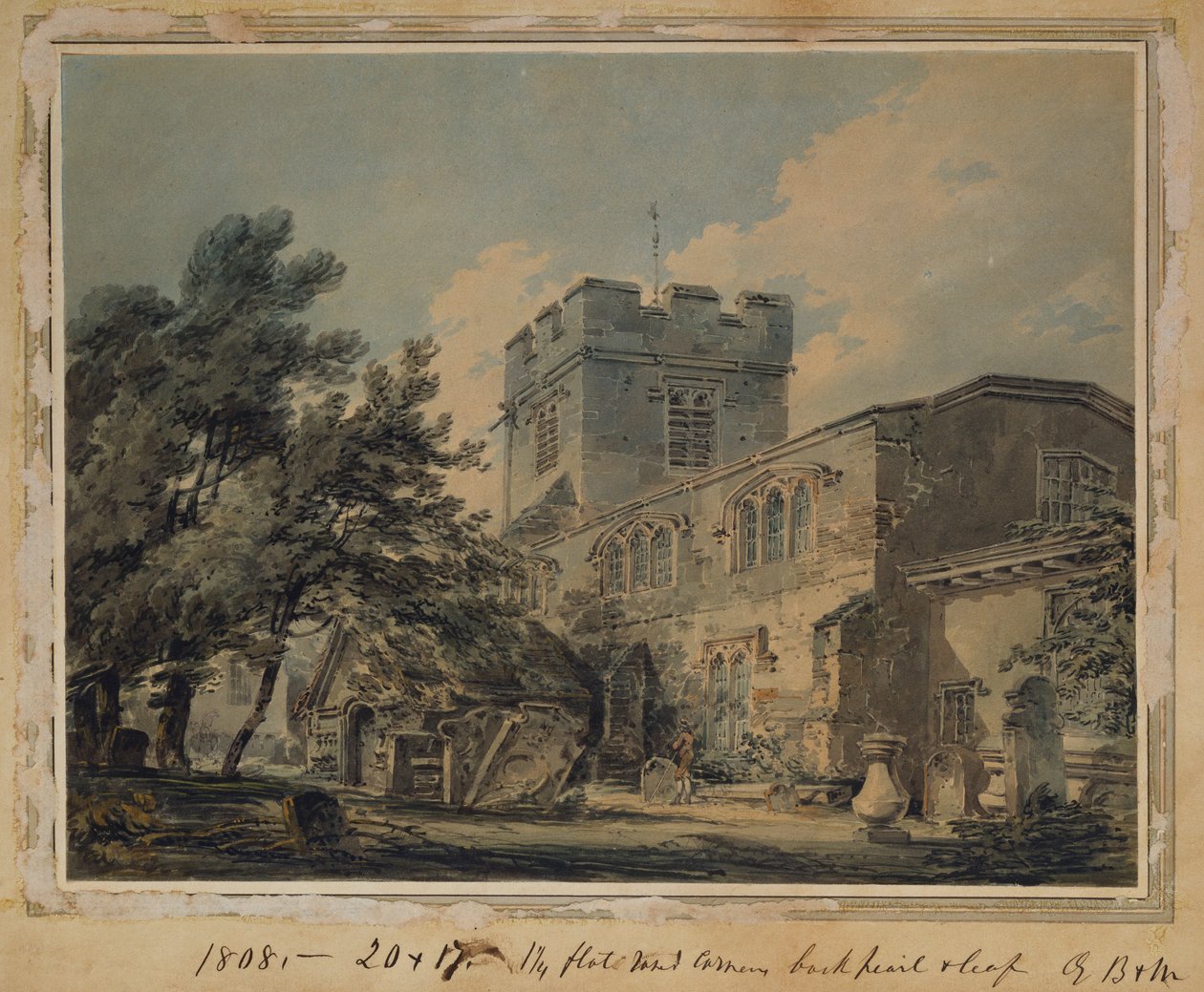 Finchley kirke, 1801 av Joseph Mallord William Turner