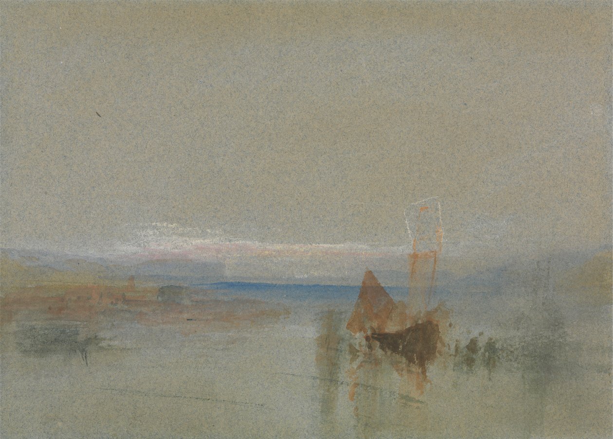 Fiskebåter Becalmed off le Havre av Joseph Mallord William Turner