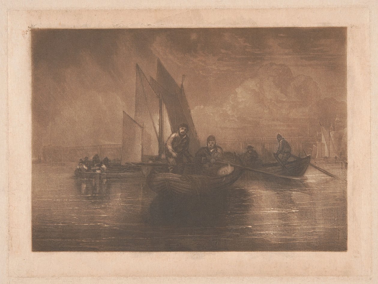 Flyndrefiske, Battersea av Joseph Mallord William Turner