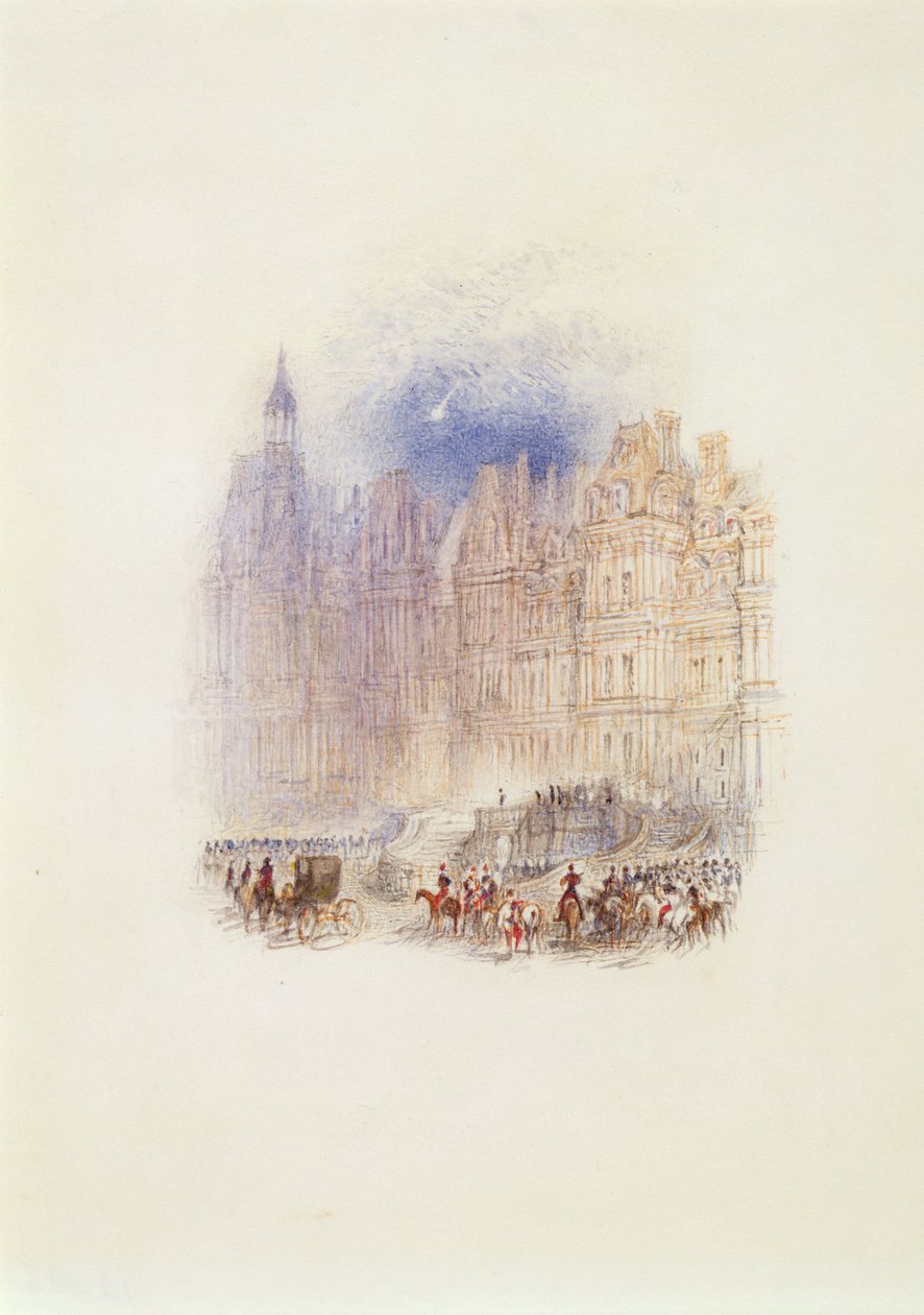 Fontainebleau: Napoleons avgang av Joseph Mallord William Turner