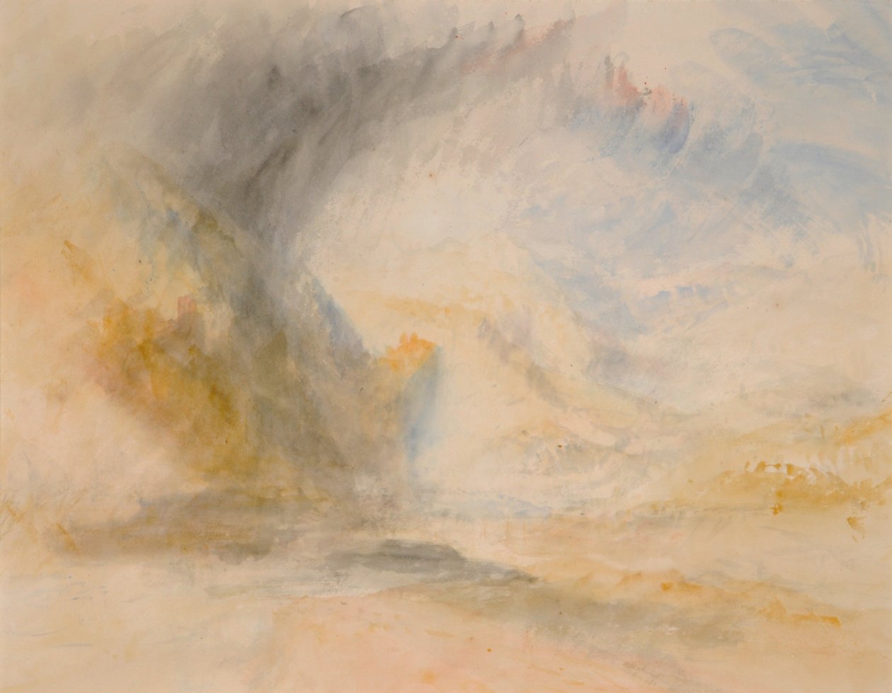 Foot of St. Gothard, ca. 1842 (akvarell på papir) av Joseph Mallord William Turner