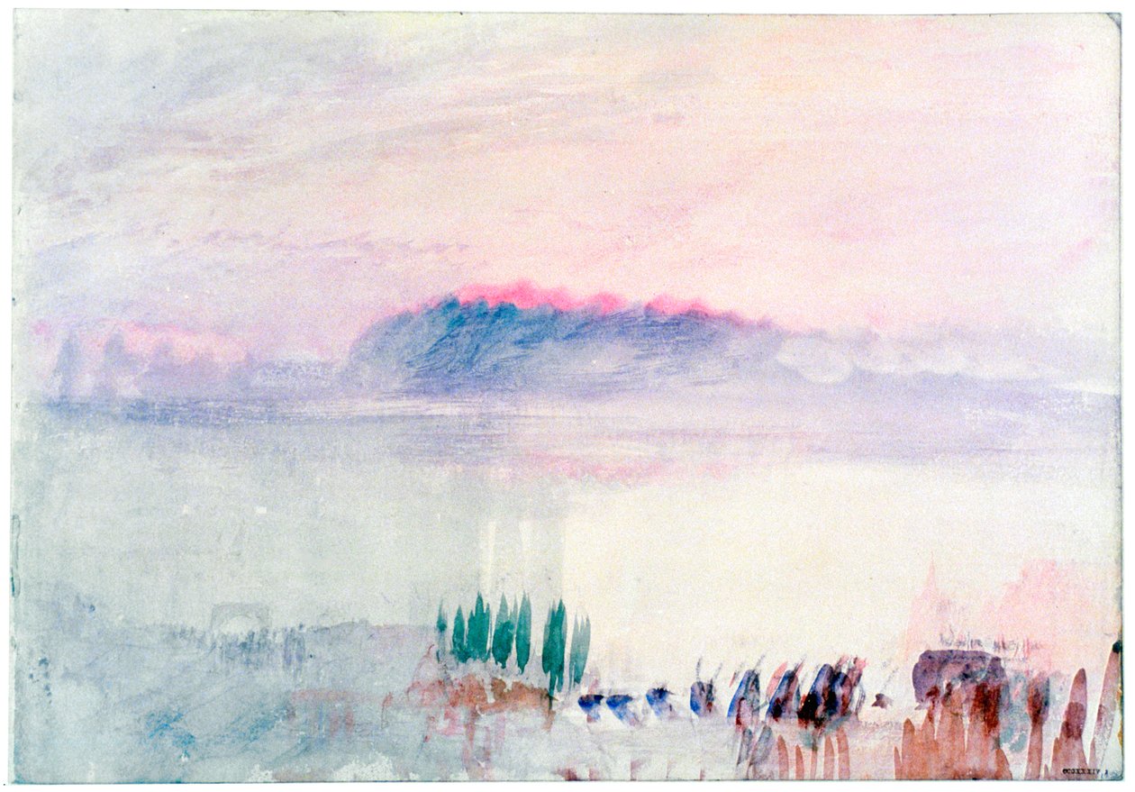 Begravelse i Lausanne, 1841 av Joseph Mallord William Turner
