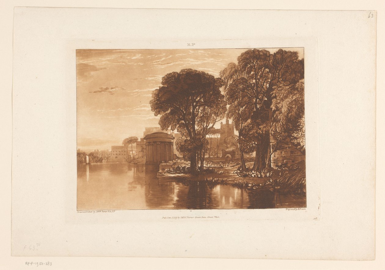 Gezicht op Isleworth vanaf de Theems Isleworth Landschapsstudies (series title) Liber Studiorum (series title)   1371467   no       norwegian Successfully Translated  Original: Garden front of Chiswick House, Hounslow, London, 1823 Translat: Garden front o av Joseph Mallord William Turner