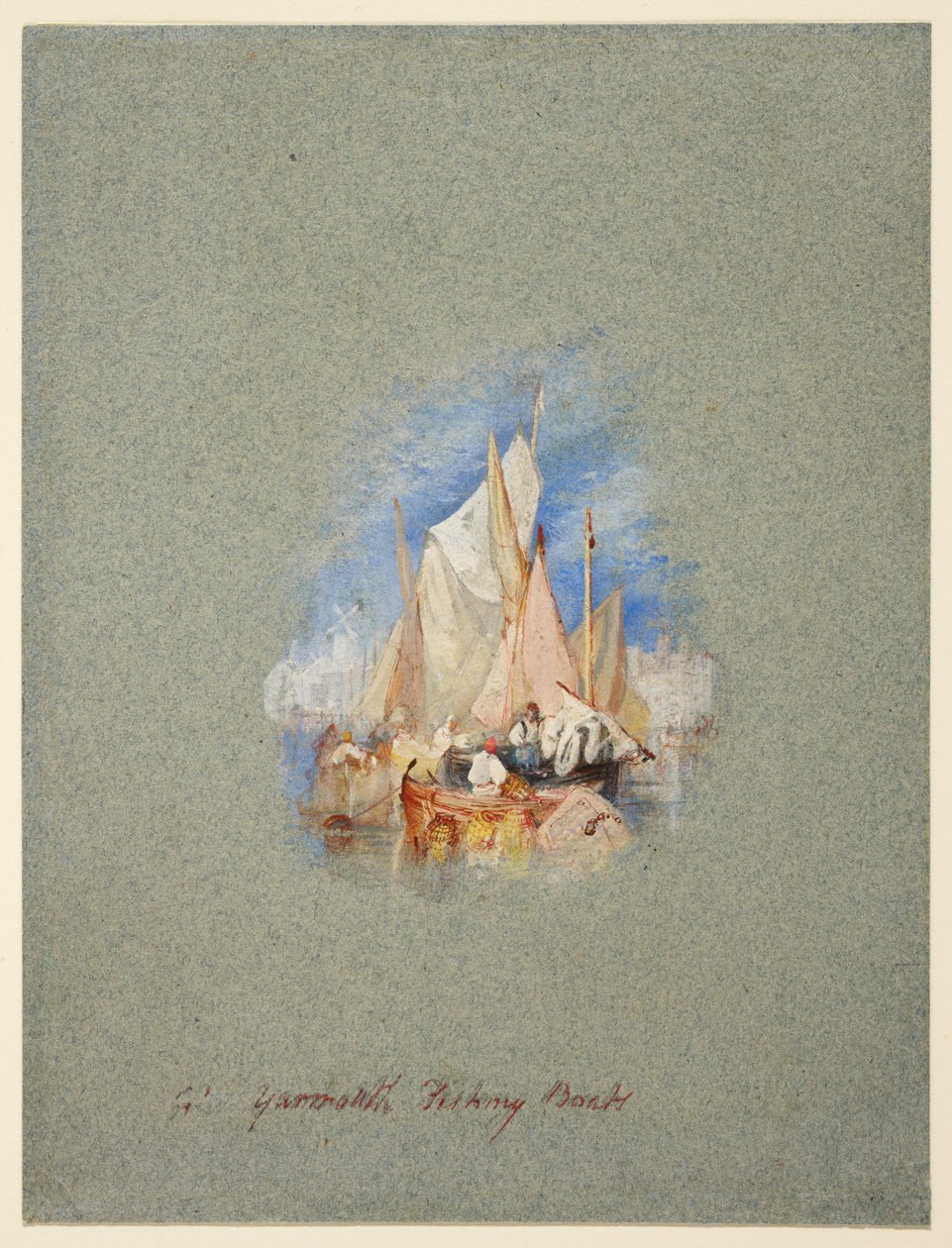 Fiskebåter fra Great Yarmouth av Joseph Mallord William Turner