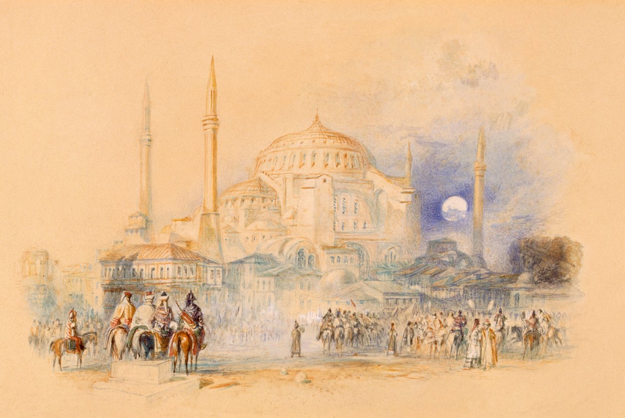 Hagia Sophia av Joseph Mallord William Turner